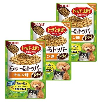 Amazon.co.jp: いなば ちゅ～る トッパー ドライ チキン味 180g